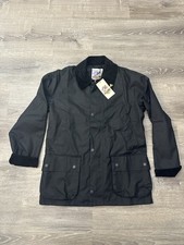 Giacca John Partridge uomo nera terriero cotone cerato taglia US Medium $289