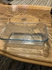 Vintage Fire King Sapphire Blue Philbe Glass Baking Dish Loaf Pan 9” x 5”