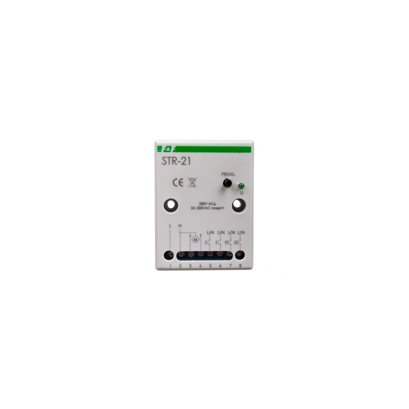 STR Roller Shutter Control 230V White 50-60Hz Screw STR-21