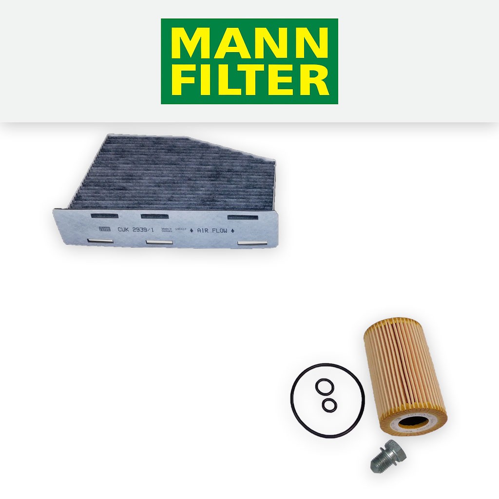 SERVICE KIT for VW GOLF MK6 1.6 TDI MANN OIL CABIN FILTERS (2009-2016)
