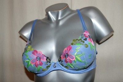 MARIE JO unterlegter BH Herzform ODILLY 0102886 bestickt santorini blue blau NEU