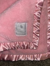 Parent's Choice little dreams Elephant Pink Baby Blanket Satin Trim