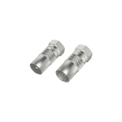 Hama Sat Adaptor Kit F Male to Female Coaxial Plug 2 Pieces