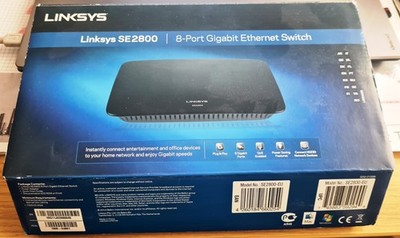 LINKSYS SE2800 8-Port Gigabit Ethernet Switch, neu