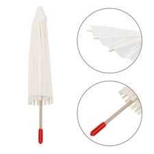 3PCS Parasol Paper Umbrellas: 7.9'' DIY Small Painting Decorative Oil Parasol -