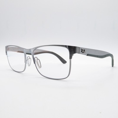 Ray-Ban RB7550 Herren Grau Vollrand Metall Brille Brillengestell