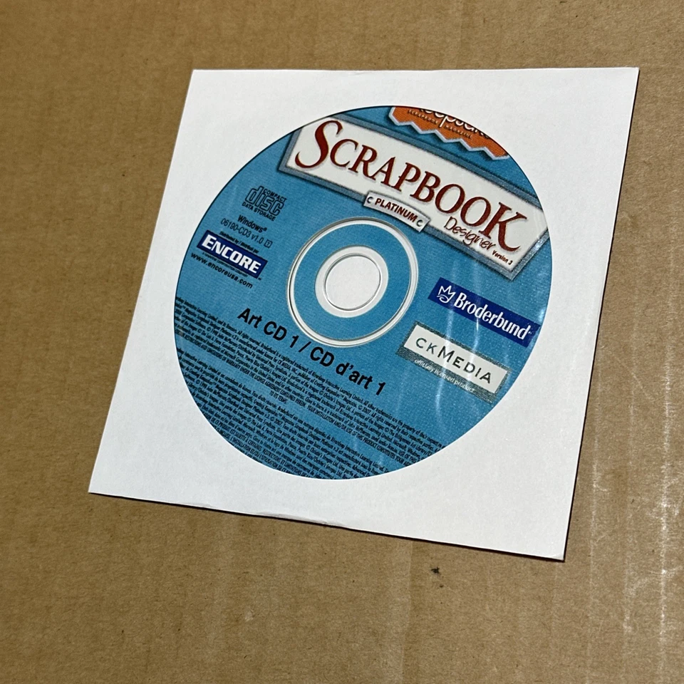 Broderbund Creating Keepsakes Scrapbooking Designer PC Software CD 4 Disks - Image 2 of 4