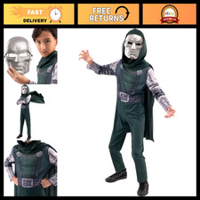 Youth Halloween Costume - Doctor Doom Premium Printed Jumpsuit  Mask, Kids Outf