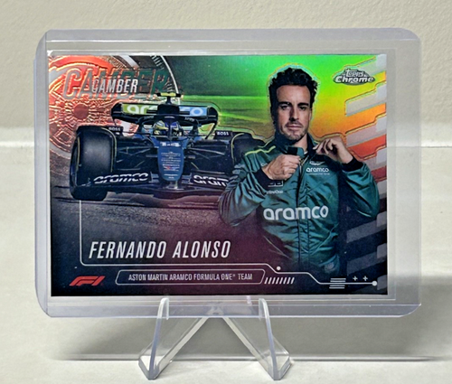 2024 Topps Chrome Formula 1 F1 Camber Fernando Alonso REFRACTOR SP #CAM-5 - Bild 1 von 2