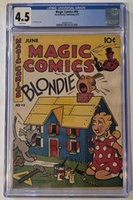 Magic Comics #95 CGC 4.5 WP Joe Musial Cover David McKay 1947 Golden Age