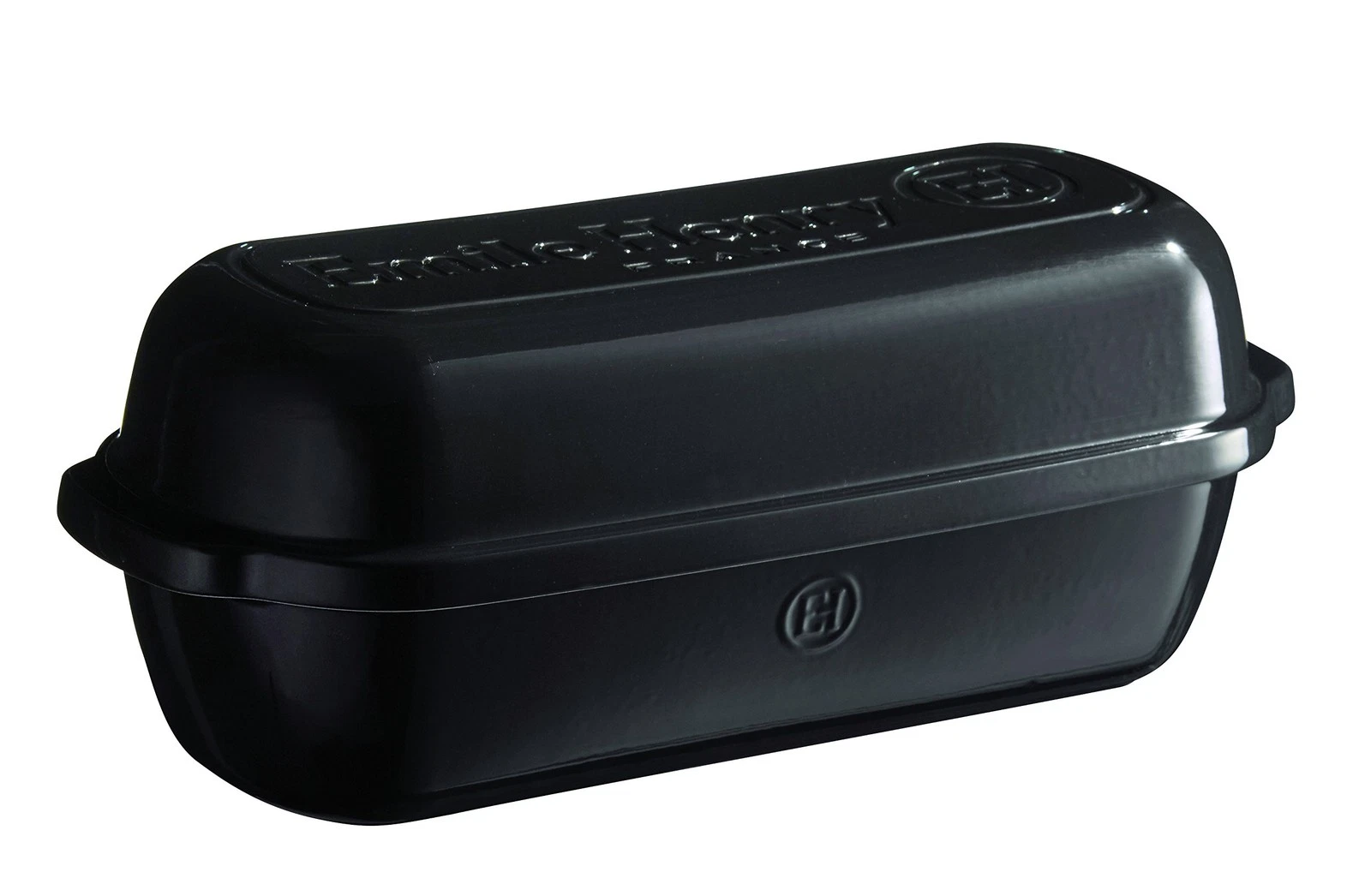 Charcoal Covered Baking Pan for Artisan Bread with Domed Lid and Ridges