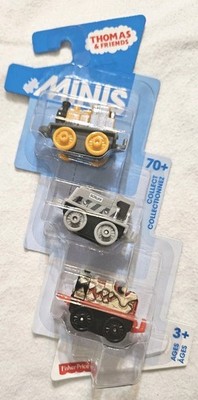 Thomas & Friends Minis: 3-Pack Tank Train Dash Scruff Dino James Engine 
