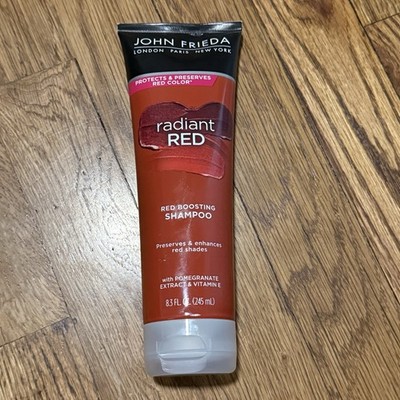 John Frieda Radiant Red Shampoo Pomegranate Vitamin E Color Protection 8.3 fl oz