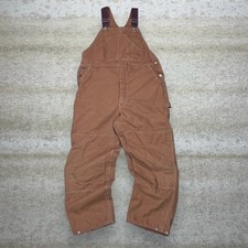 Vintage 90s Carhartt Carpenter Overalls 40x30 Baggy Tan Made USA Double Knees