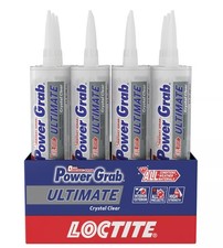 Adhesivo de construcción Power Grab cristalino 9 fl oz paquete de 12 Loctite Ultimate