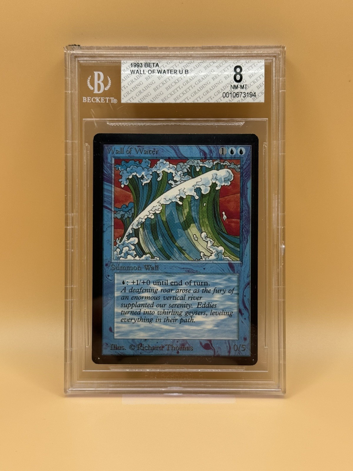 Wall of Water – 1993 MTG Beta – BGS 8 NM-MT – Vintage Magic