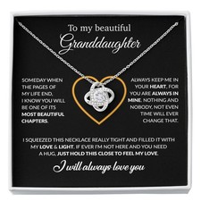 To My Granddaughter Necklace, Birthday Gift For Granddaughter From Grandpa