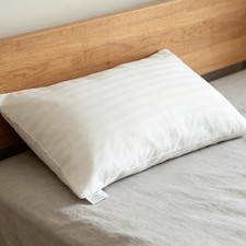 2pcs White Pillow Protector: 16x10" Dual Zippered Pillow Insert Cover - Soft