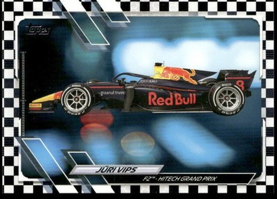 Juri Vips - 2021 Topps Flagship Formula 1 - Checkered Flag - Hitech GP F2 - #127