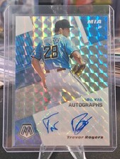 Trevor Rogers 2021 Panini Mosaic Silver Prizm Rookie Auto Miami Marlins Orioles