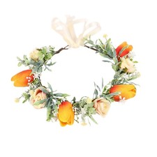 Floral Crown Floral Headpiece Halo Flower Garland Headband