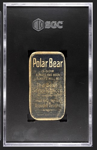 1909-11 T206 POLAR BEAR HANDS AT CHEST WALTER JOHNSON RC ROOKIE - Picture 2 of 2