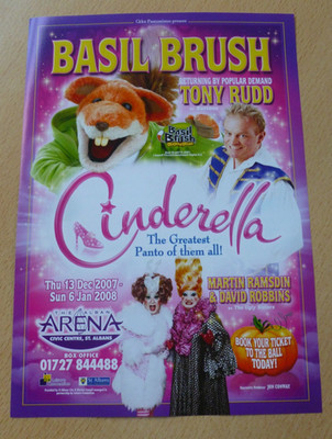 Basil Brush Tony Rudd St Alban Pantomime Flyer 2007