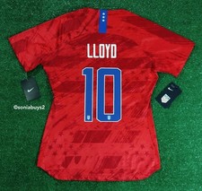 Nike Women's LLOYD USA Away Soccer Jersey, CQ4243-689, Red, Sizes