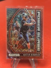 AUSTIN HENDRICK 2020 PANINI PRIZM DRAFT PICKS POWER SURGE MOJO #PDP167 REDS