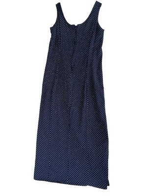 D.B.Y. Ltd. Women's Dotted Blue/white Dress Vintage 80s/90s