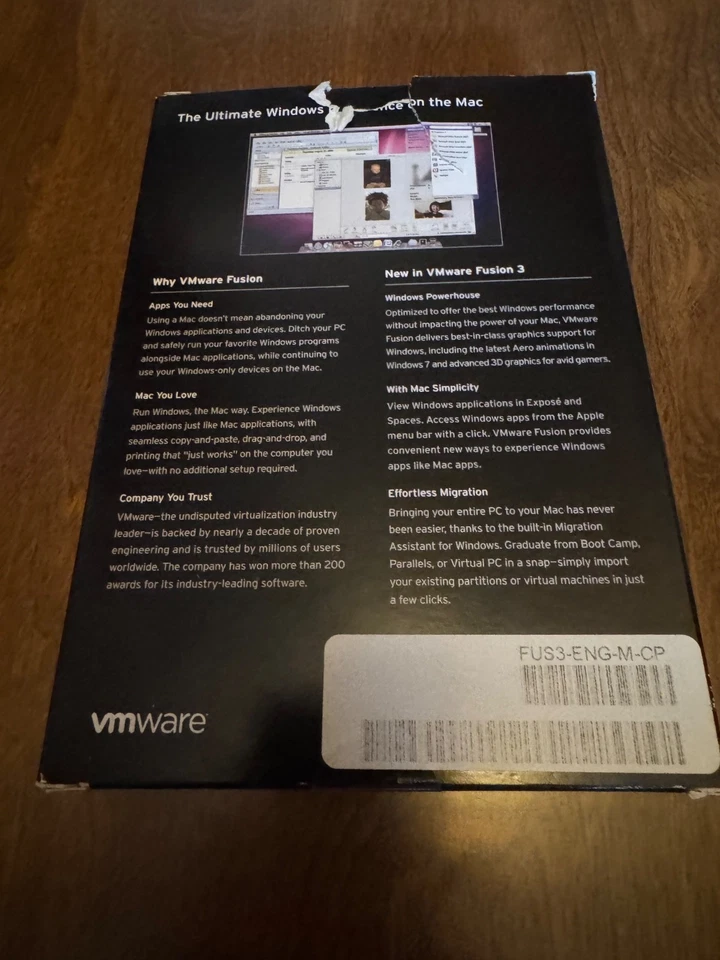 VMware Fusion 3 Windows experience on the Mac FUS3-ENG-M-CP - Image 2 of 4