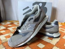 New Balance 998 Made in USA Grey Silver U998GR Sneakers - Sz. 10 D - NIB