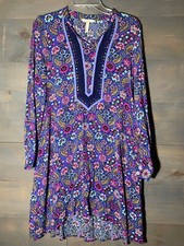 Matilda Jane Women's  Dress Long sleeves Bohemia Prairie Floral Sz M crochet
