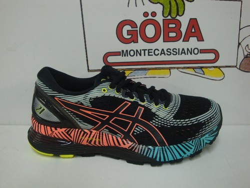 ASICS GEL NIMBUS 21 LS WOMEN'S LITE SHOW 1012A540 001 BLACK/SUN CORAL | eBay
