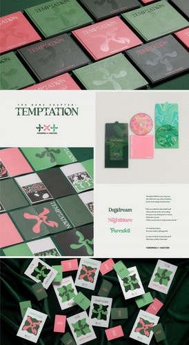 TXT Album THE NAME CHAPTER TEMPTATION CD+Book+2p Card+Poster+Sticker+B.Mark+Gift - Picture 3 of 14