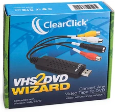 VHS To DVD Wizard Software | USB Video Capture Device Grabber | Digital Video