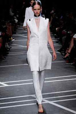 Givenchy Gaufre Sleeveless Long Jacket Size 40