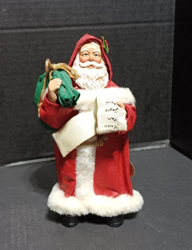 Possible Dreams Clothtique Christmas Checking His List Santa Claus