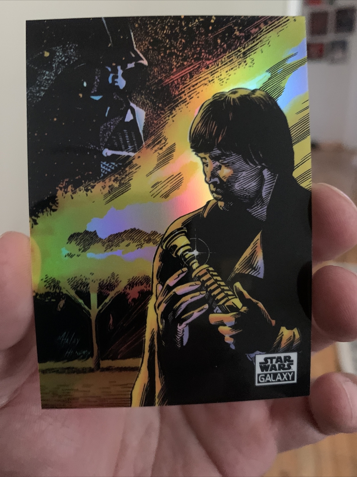 2021 Topps Chrome Star Wars Galaxy A Dark Presence #22 Holo Refractor