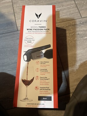 CORAVIN Model Three 3 Wine Preservation System Brand New Never Open