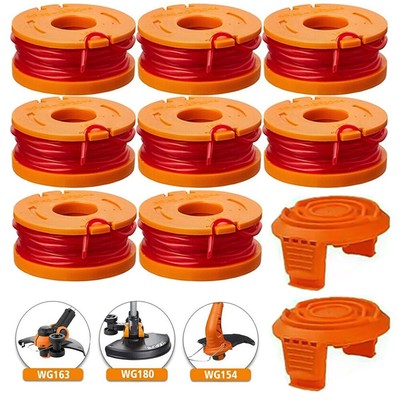 WA0010 WA0004 Grass Trimmer Line Edger Spool Replace for Worx WG154 WG155 WG175