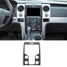 Carbon Fiber Central Console Dashboard Cover Trim Frame For Ford F150 2013 2014