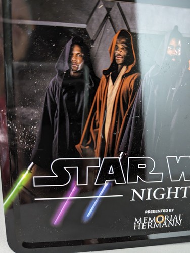 Star Wars Houston Rockets Jedi Lunch Box Light Sabers James Harden Metal Advert - Picture 4 of 11