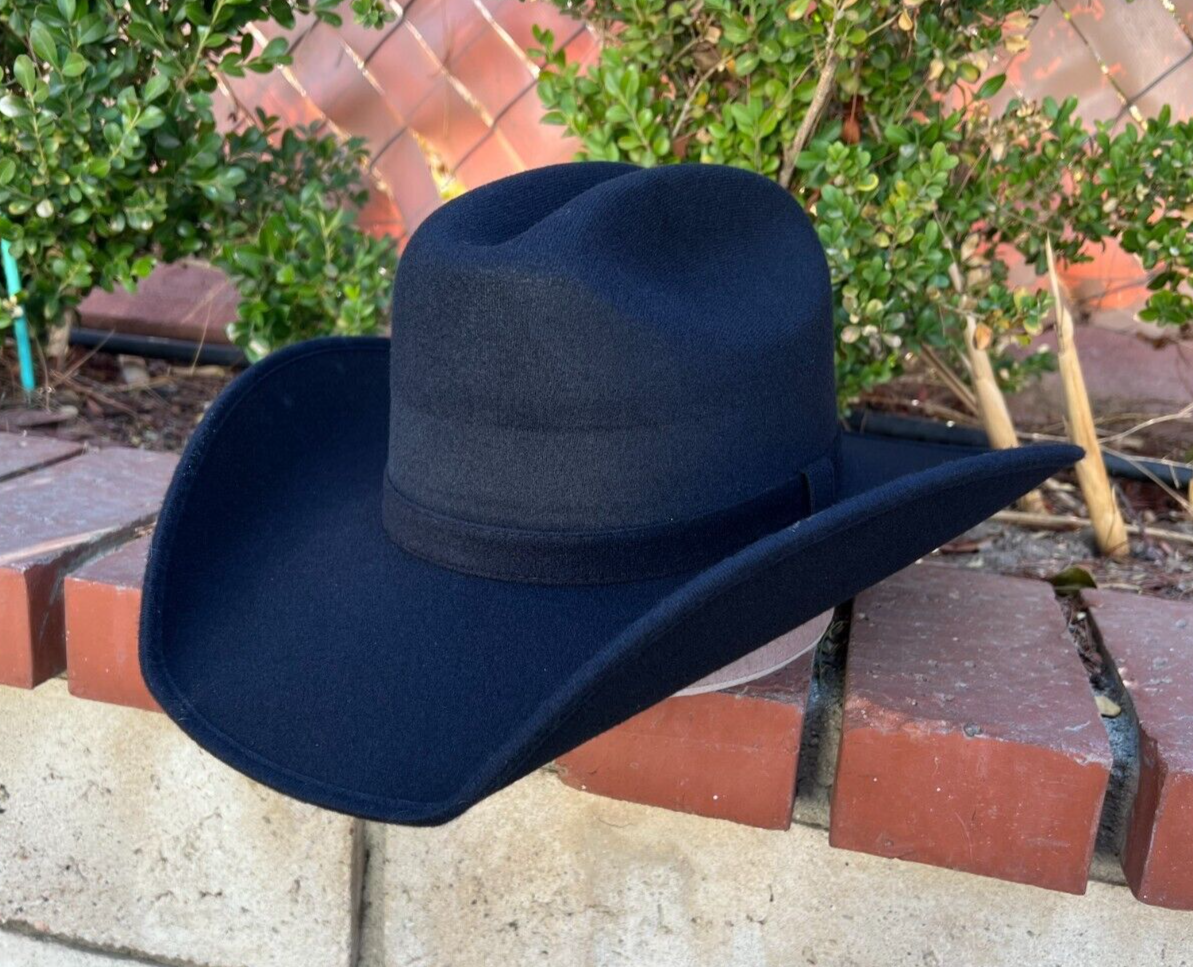 MEN'S WESTERN COWBOY RODEO HAT BLACK FELT STYLE COWBOY RIDING HAT