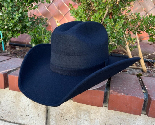 MEN'S WESTERN COWBOY RODEO HAT BLACK FELT STYLE COWBOY RIDING HAT TEXANA VAQUERA