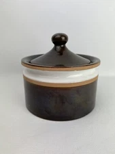 Mid Century Modern Ceramic ROSENTHAL NETTER ITALY Brown Covered Canister