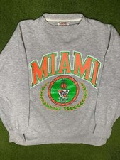 90s Miami Hurricanes - Vintage University Sweatshirt Medium 