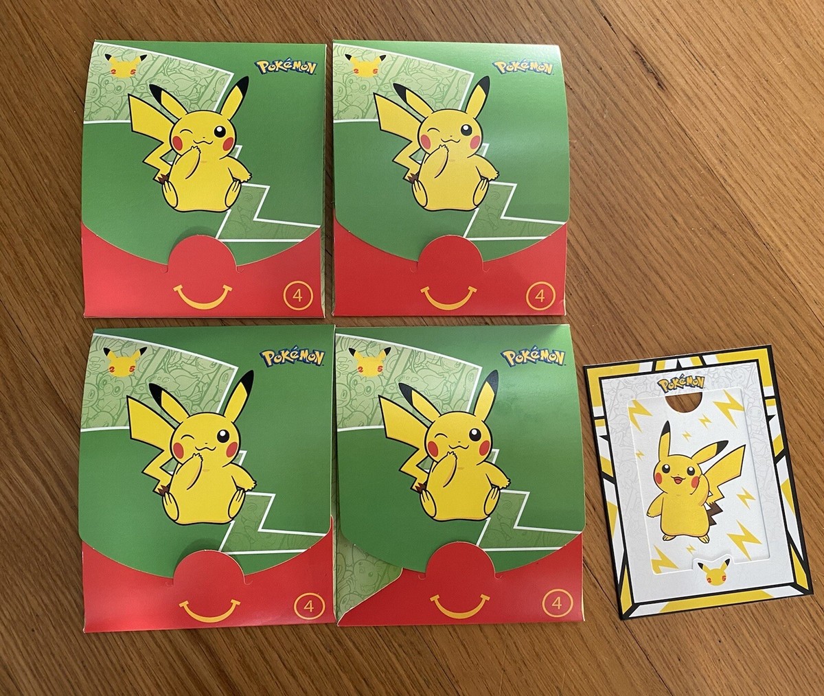 ポケモンカードゲーム pokemon McDonald's accessories Pokemon McDonalds 2021 Card Holder And Frame Toy 4 Pikachu