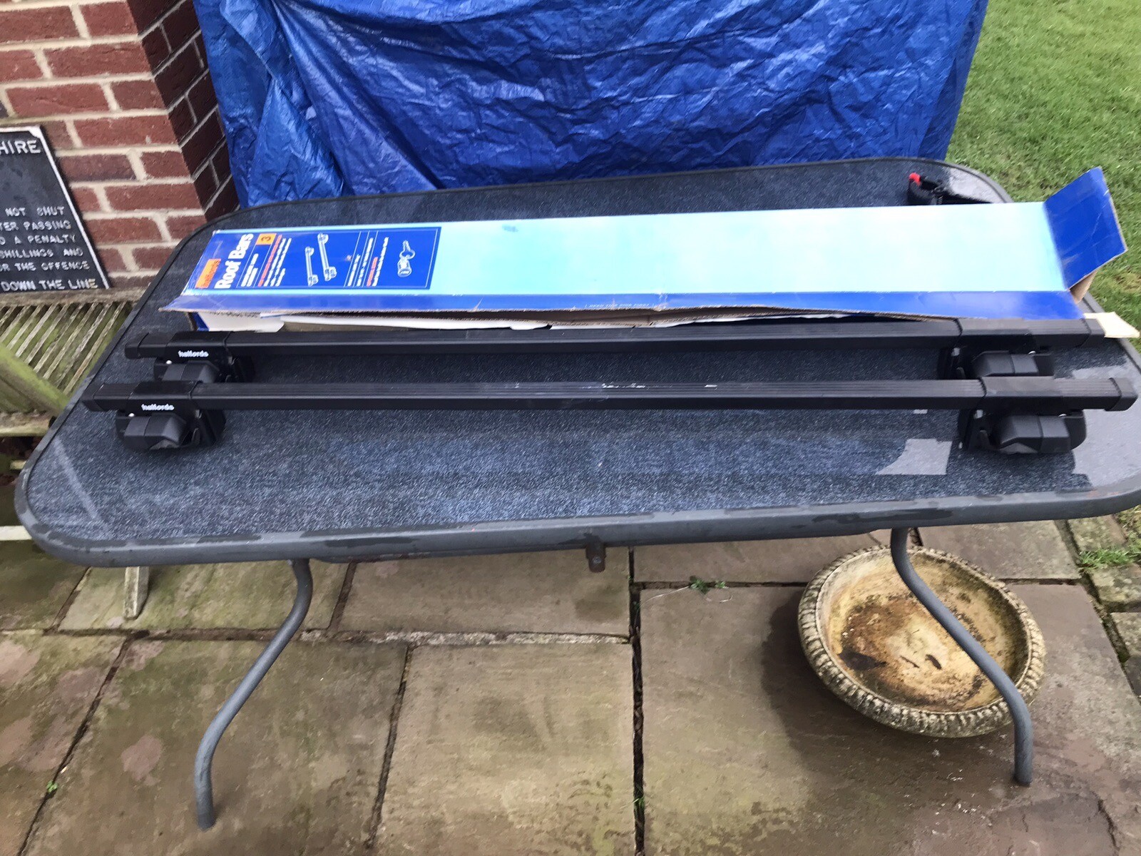 Halfords Car Roof Bars Set eBay
