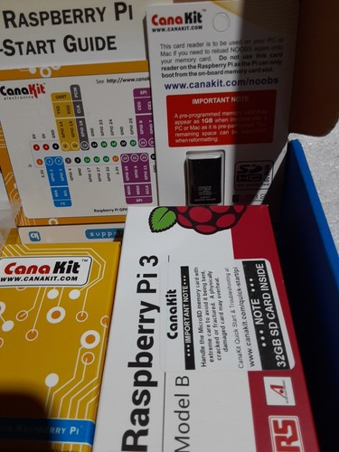 Raspberry Pi 3 Model B CanaKit 32 GB Edition Black Incomplete - Picture 2 of 5